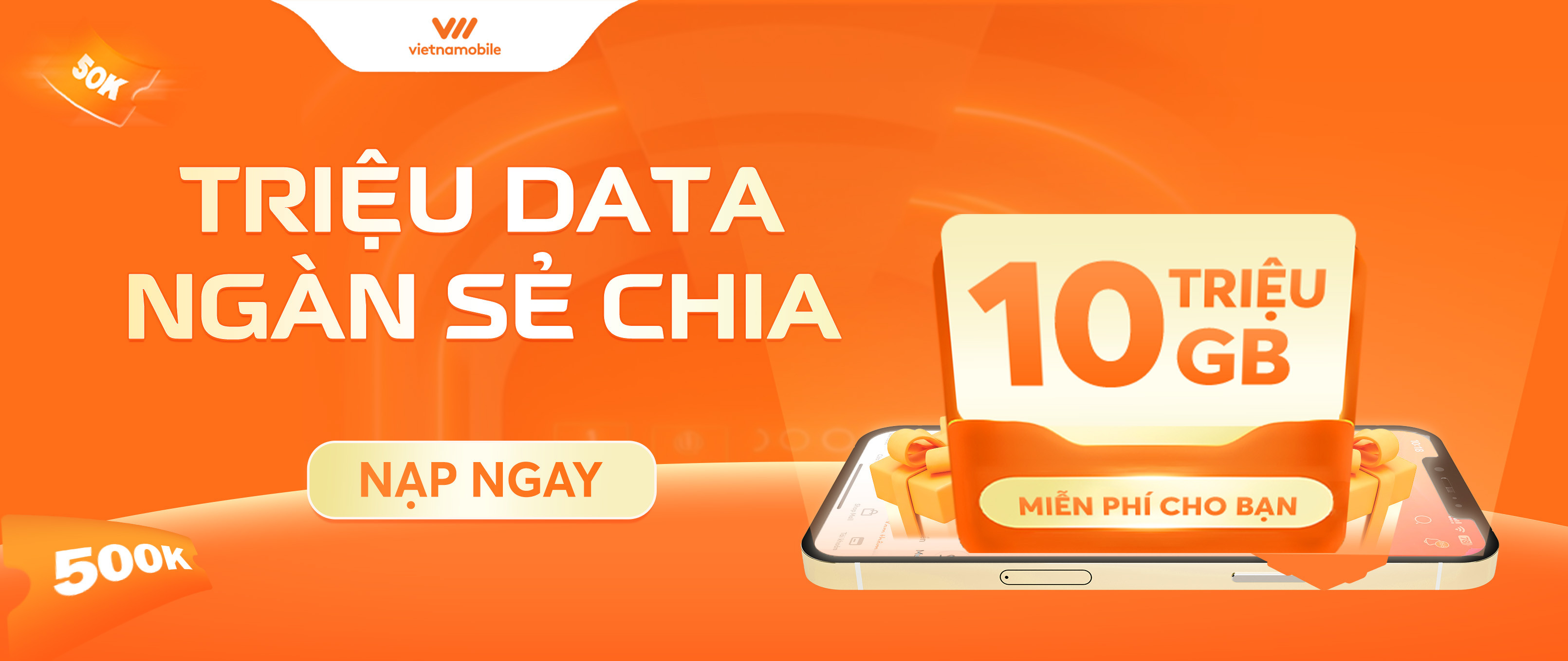 TRIỆU DATA NGÀN SẺ CHIA - 10 TRIỆU GB MIỄN PHÍ CHO BẠN